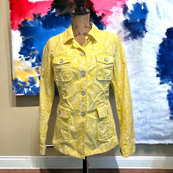CAbi Jackets & Blazers - Cabi Yellow Safari Field Jacket Size Medium - N1392